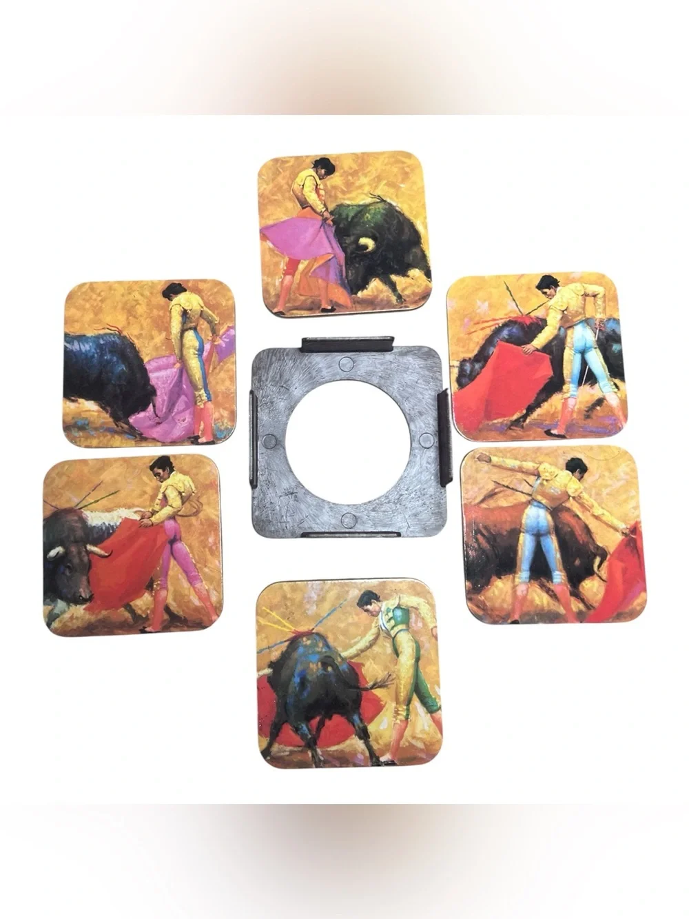 Vintage Matador Coasters Set 6 pieces MCM